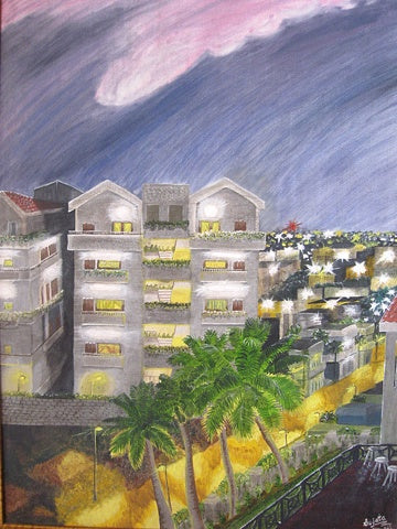 NIGHT STREET Oil on Canvas 29" x 21" 2007