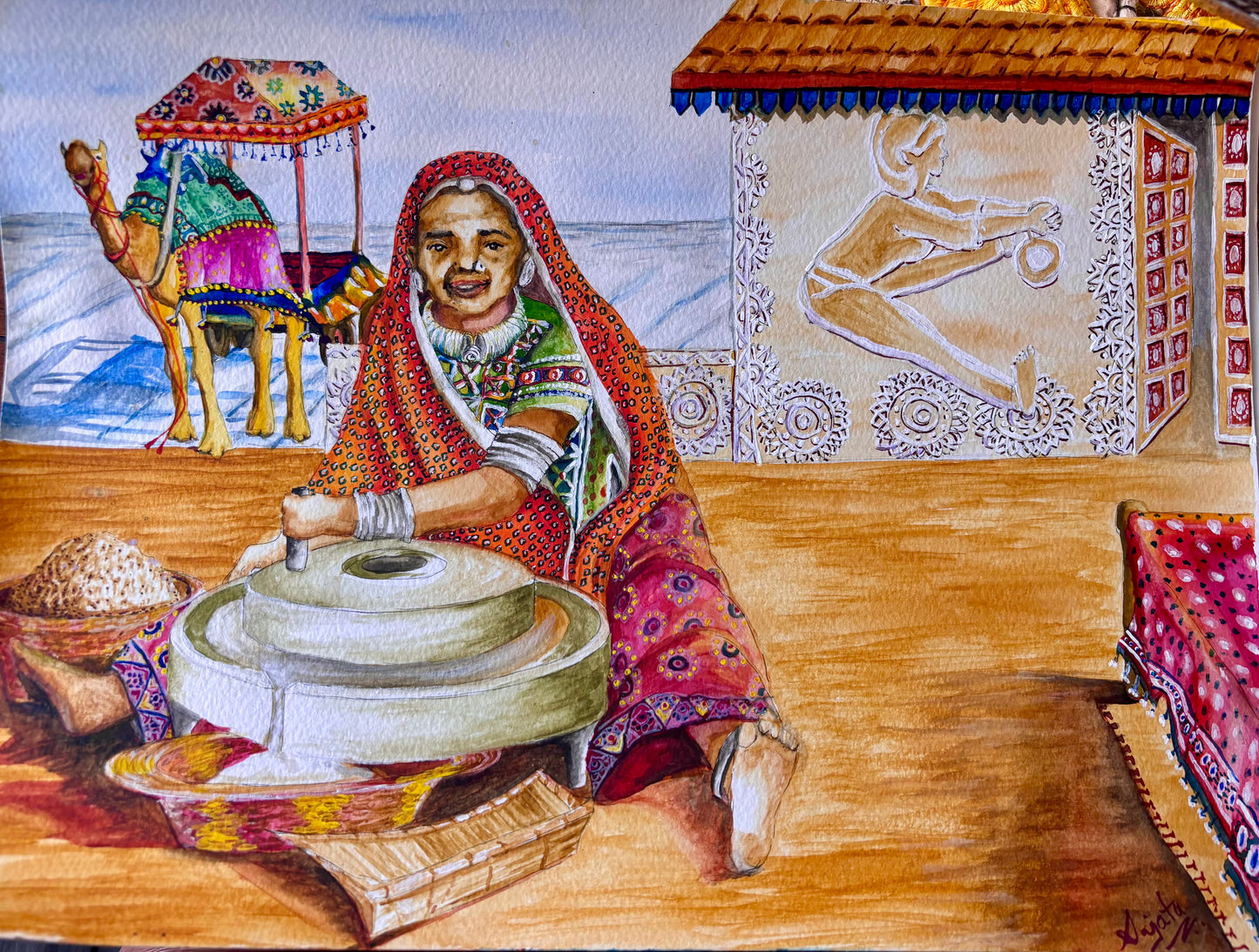 Kuch - Chakkiasan : Mill Churning Pose