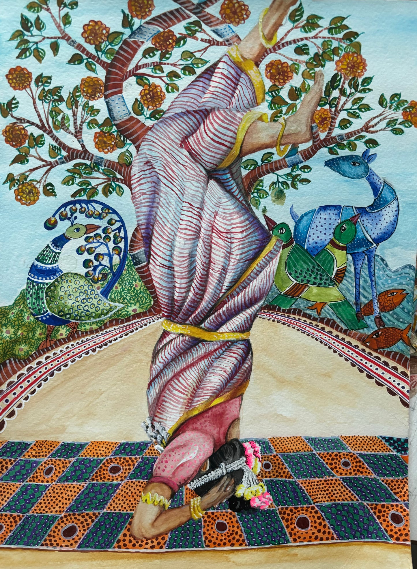 Gond- Sheershasan: Headstand