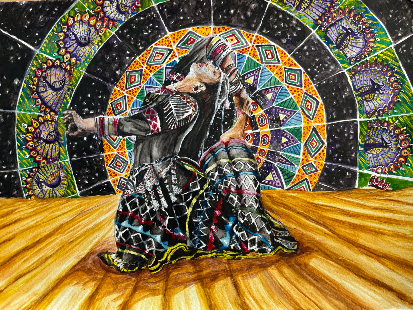 Kalbeliya- Parivratta Ustrasan: Revolved Camel Pose