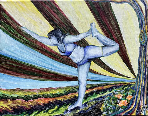 Dandayamana-Dhanurasana: Standing Bow Pulling Pose