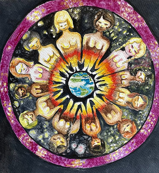 Daughters of the Earth Water color and Ink 2021
