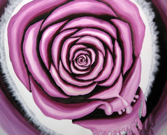 BLEEDING Acrylic on Canvas 36" x 36" 2009