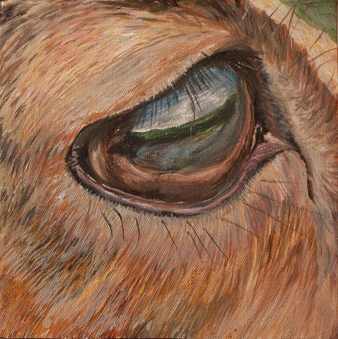 DEER Acrylic on Canvas 8" x 8" 2012