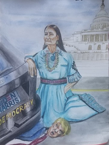 Bloody Immigrant | Water Color on Paper | 2021