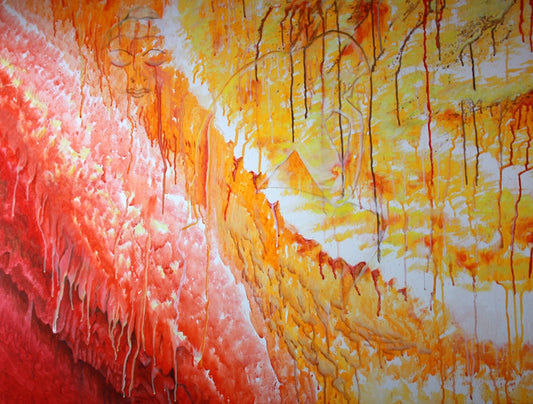 BUDDHA | Acrylic on Canvas | 36" x 46" | 2012