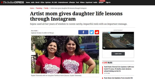 Artist mom gives daughter life lessons through Instagram Indian Express October 2021