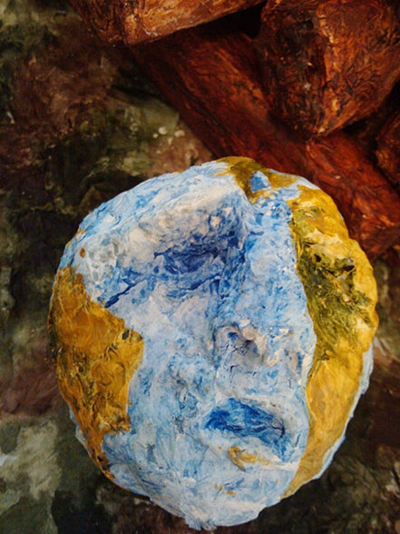 EARTH TRISHANKU THE FUNERAL PYRE [Commissioned]Sculpture Paper & Acrylic3' x 2' x 2' 2012