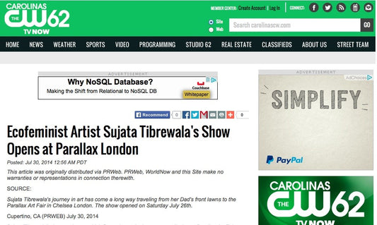 Sujata Tibrewala's Show Opens at Parallax Londonnews 2014