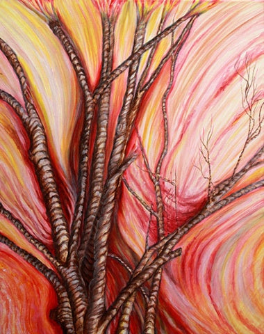 THE FIRE Acrylic on Canvas 20" x 16" 2012