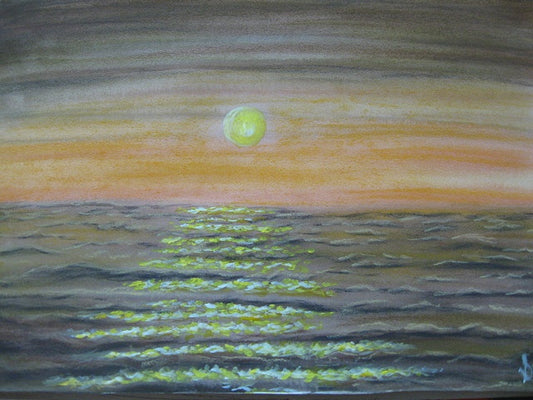 GOLD RUSH [Sold] Mixed Media on Paper 12" x 17" 2009