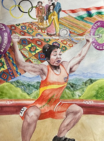 Nothing Worth it Comes EasyWatercolor2021