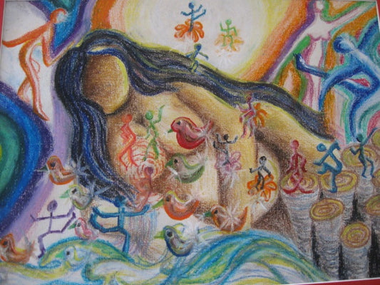 TRAPPED WITHIN ME [Sold] Pastel on Paper 9" x 12" 2004